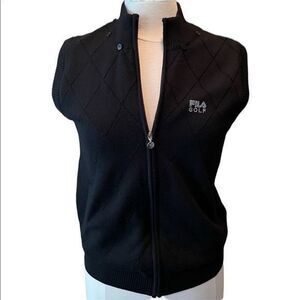 Fila Black Golf Vest